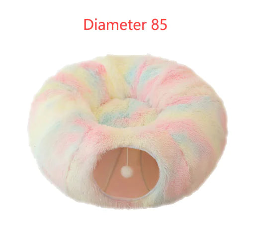 Cama-Túnel "Donut" 2 en 1 para Gatos (Interactiva)